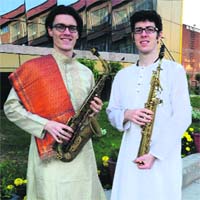 Monsoon magic: Andrew Kay and Jonathan Kay Photo: Parvesh Chauhan