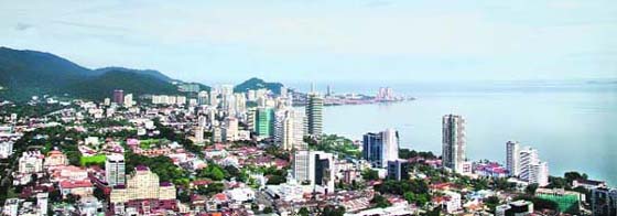 A view of the Penang skyline