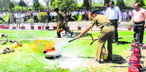 The Fire and Emergency Department of the Municipal Corporation on Monday conducted a mock drill at the SBI building in Sector 17, Chandigarh.