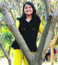 FULL OF LIFE: Sanjna Arora Photo: Pradeep Tewari
