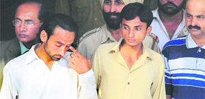  Sanaullahs relatives at the PGI in Chandigarh on Tuesday. 