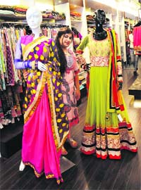 Damini Anand with her summer formal wear Photo: Manoj Mahajan
