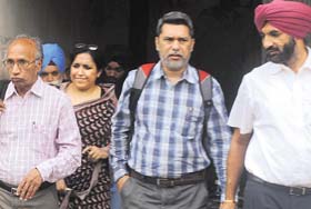 The probe team in Mohali on Thursday