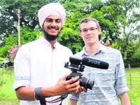 Keen eye: Angad Singh and Chris Canales