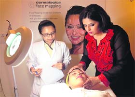 Richa Agarwal in her beauty clinic