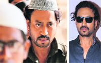 A still from his upcoming movie D-Day; and (R) Irrfan Khan