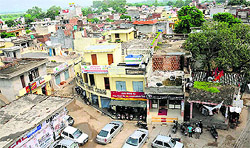 A view of Mullanpur Garibdass village that forms part of the New Chandigarh township