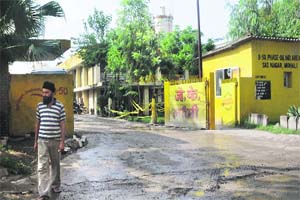 An industrial unit has been changed into a cement store in the Industrial Area, Phase-6, Mohali
