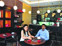 Browny point : Ravi Pahuja, COO, Choco La (right). Photo: S Chandan