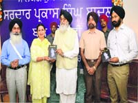 Words worth: Babbu Tir; Punjab Chief Minister Parkash Singh Badal releases Tir’s book Gawachey Warq