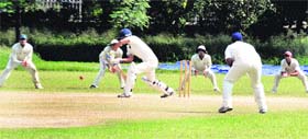 A match in progress between Ludhiana and Amritsar at the PAU in Ludhiana