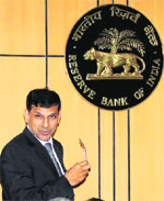 RBI Governor Raghuram Rajan at its Mumbai Headquarters. 