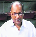 AK Antony speaks in the Lok Sabha on Friday.