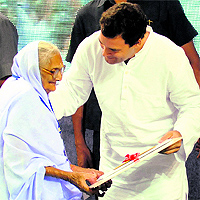 Congress V-P Rahul Gandhi at a function in New Delhi on Tuesday