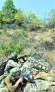 A file photo of Army jawans during a search operation in the Keran sector of J-K.