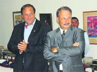 Right direction: (L-R) Dominique Waag and Didier Willard