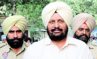 Constable Balwinder Singh being produced in court