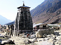 A file photo of the Kedarnath temple during its reopening.