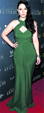 Actress Michelle Trachtenberg attends the premiere of Killing Kennedy at Saban Theatre in Beverly Hills, California