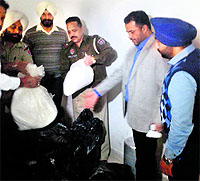 A police team raids a Baddi unit, which is owned by Punjab industrialist Jagjit Singh Chahal