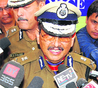 BSF DG Subhash Joshi in New Delhi on Friday. 