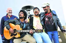 Same tune: members of the band Swarathma Photo: Pradeep Tewari