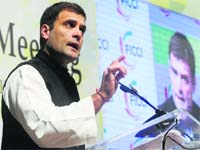 Congress vice-chief Rahul Gandhi addresses FICCI members