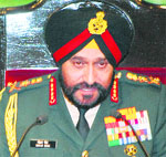 Army Chief General Bikram Singh in New Delhi on Monday.