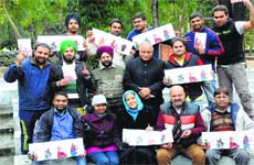 Play along: The organisers of the theatre fest. Photo: Manoj Mahajan