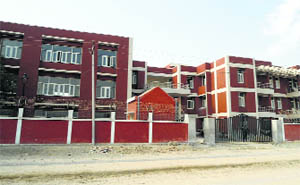 The sports department building at Badal village in Muktsar district.