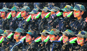 Students take part in the R-Day celebrations in Panchkula
