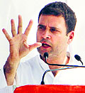 Congress V-P Rahul Gandhi in Bardoli on Saturday