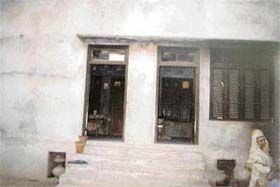 The facade of Bhagat Singhs house in Chak No. 105, Bangay, Lyallpur (now Faisalabad), where he was born