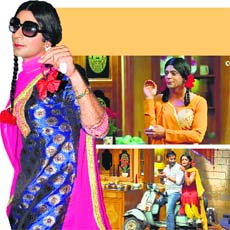 (Clockwise) Chutki from Mad In india VS Gutthi of Comedy Nights with Kapil