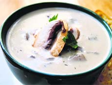 Creamy mushroom soup