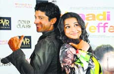 Perfect bonding: Farhan Akhtar and Vidya Balan
