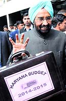 Haryana FM Harmohinder Singh Chattha in Chandigarh
