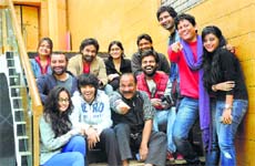 Play on: Members of Big Bang Theatres Photo: Manoj Mahajan