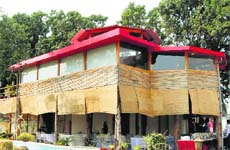 The eating joint at the Ramgarh golf range
