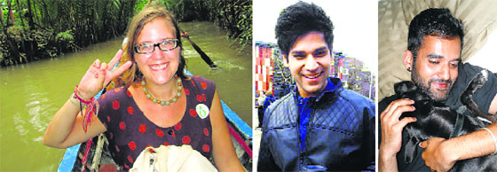 (L-R) Kristin Schuster, Amol Goel and Abhinav Sharma