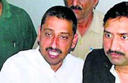 Cong candidate Imraan Masood at a Saharanpur court