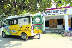 Mobile vans help to bring education at the doorstep of the disadvantaged sections