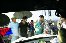 Director Rohit Jugraj (second from left) has choreographed the action sequences of Punjabi film Jatt James Bond