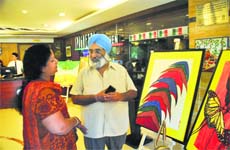 Smell of Summer showcases paintings with a vibrant touch
