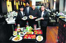 Food talk: The team behind the Sushi fest. Photo: Pradeep Tewari