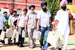 Poll officials arrive in Amritsar on Tuesday