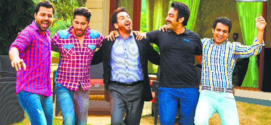 L-R: Raj Jhinger, jassi Gill, Gurdas Maan, Manav Vij and Rajiv Thakur