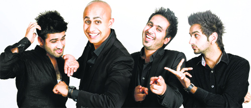 (L-R) Enn Syan, Navjit Bhuttar, Arvinder Khaira and Varinderpal Bains of Virsa Arts have re-defined the art of making Punjabi music videos