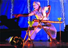 Marcus Schmid in action. Photo: Pradeep Tewari