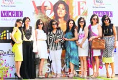 Participants at the vogue workshop